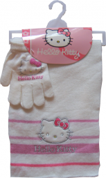 Hello Kitty Handschuhe + Schal