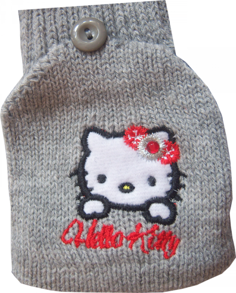 Hello Kitty Handschuhe Inkamütze Norwegermütze Mütze Strickmütze Fäustlinge BABY 